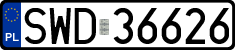 License plates of Poland, Regular car plates