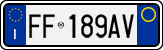 License plate of Italy, Cars (1994 year series)