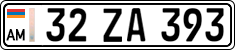 License plate of Armenia, Private owners