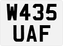 License plate of the United Kingdom, 1983 year system