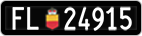 License plate of Liechtenstein, Cars