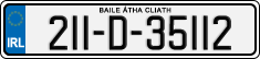 License plate of Ireland, Regular plates