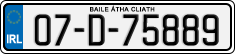 License plate of Ireland, Regular plates