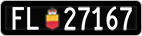 License plate of Liechtenstein, Cars