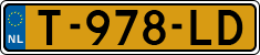 License plate of the Netherlands, Cars