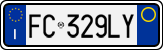 License plate of Italy, Cars (1994 year series)