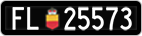 License plate of Liechtenstein, Cars