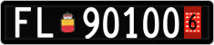 License plate of Liechtenstein, Provisional