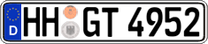 German license plate, Regular plates