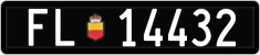 License plate of Liechtenstein, Cars