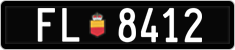 License plate of Liechtenstein, Cars