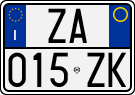 License plate of Italy, Cars (1994 year series)
