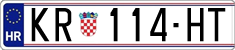 License plate of Croatia, Regular plates