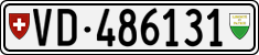 License plate of Switzerland, Cars
