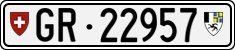 License plate of Switzerland, Cars