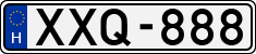 license plates of Hungary, Cars (1990)