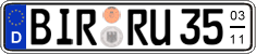German license plate, Seasonal plates