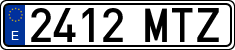 License plates of Spain, Ordinary (2000)