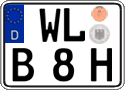 German license plate, Plates for oldtimers (type 
