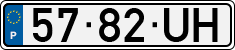 License plate of Portugal, Regular plates