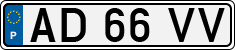 License plate of Portugal, Regular plates