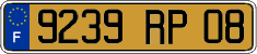 French license plate, FNI