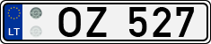 License plate of Lithuania, Trailers