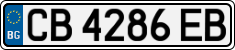 License plate of Bulgaria, Cars
