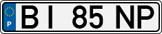 License plate of Portugal, Regular plates