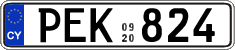 License plate of Cyprus, Regular plates
