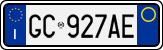 License plate of Italy, Cars (1994 year series)