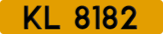 License plate of Hong Kong, AB 1234