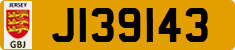 License plate of Jersey, Regular plates (J123456)