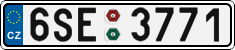 License plate of the Czech Republic, Cars (2001)