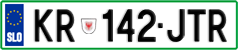 License plate of Slovenia, Vanity Plates