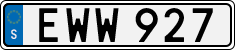 License plate of Sweden, Regular plates
