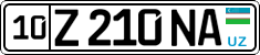 License plate of Uzbekistan, Private owners