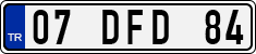 License plate of Turkey, Regular plates