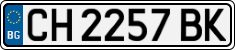 License plate of Bulgaria, Cars