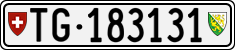 License plate of Switzerland, Cars