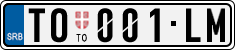 License plate of Serbia, Cars
