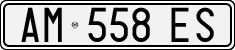 License plate of Italy, Cars (1994 year series)