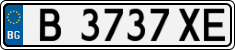 License plate of Bulgaria, Cars