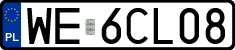 License plates of Poland, Regular car plates