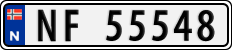 License plate of Norway, Cars