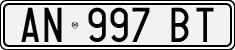 License plate of Italy, Cars (1994 year series)