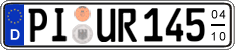 German license plate, Seasonal plates