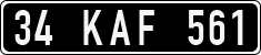 License plate of Turkey, Government and public administrations