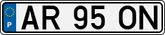 License plate of Portugal, Regular plates