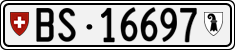 License plate of Switzerland, Cars